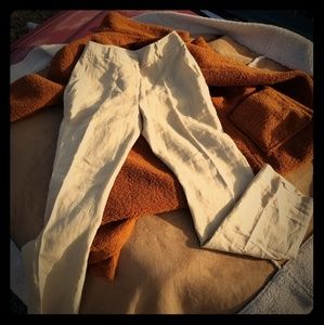 Brooks Brothers ladies linen and lined slacks.